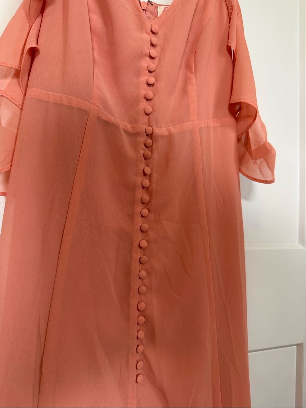 Long Button Front Dress - Picture 4 of 8